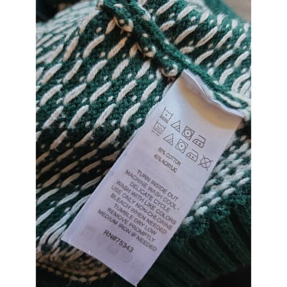 Tahari Boys Sz 18 Mo Fair Isle 2 Piece Sweater Winter Hat Set Holiday Xmas - Picture 7 of 7